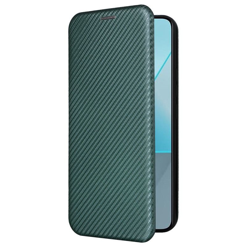 Kožené Puzdro Xiaomi Redmi Note 13 5g Uhlíkové Vlákno