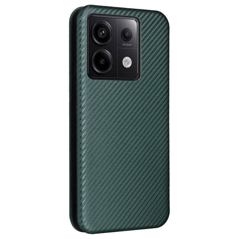 Kožené Puzdro Xiaomi Redmi Note 13 5g Uhlíkové Vlákno