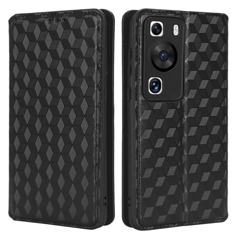 Flipové Puzdro Huawei P60 Pro Kožené Puzdro 3d Vzor