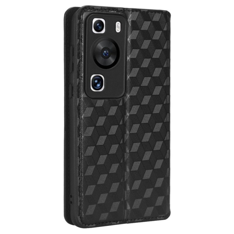 Flipové Puzdro Huawei P60 Pro Kožené Puzdro 3d Vzor