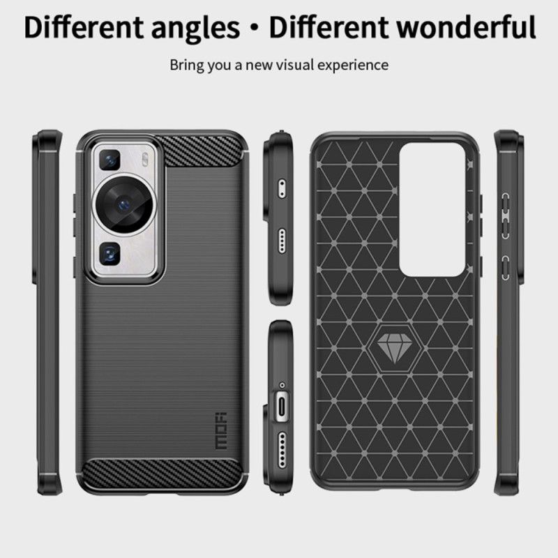 Kryt Huawei P60 Pro Mofi Brúsené Uhlíkové Vlákno