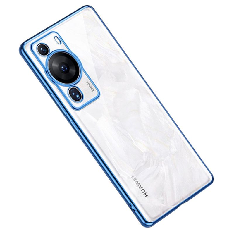 Kryt Huawei P60 Pro Priehľadné Kovové Hrany Sulada