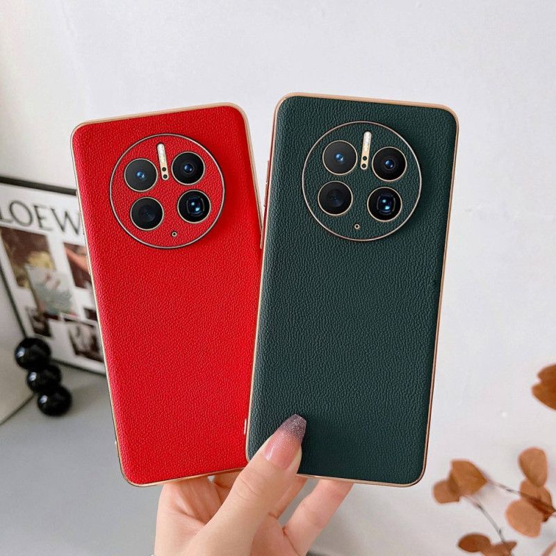 Kryt Huawei Mate 50 Pro Elegancia Z Pravej Kože