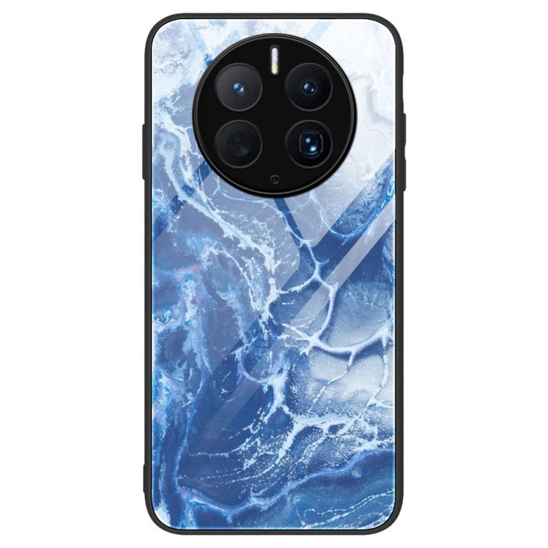 Kryt Huawei Mate 50 Pro Štýlové Mramorové Tvrdené Sklo