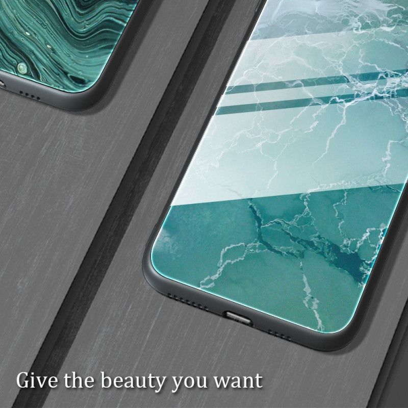Kryt Huawei Mate 50 Pro Štýlové Mramorové Tvrdené Sklo
