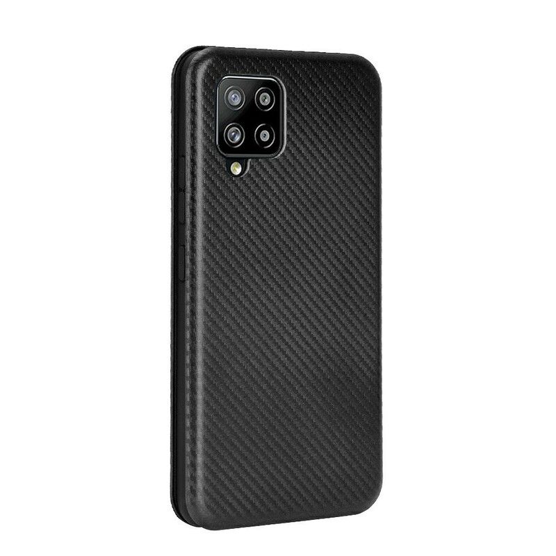 Flipové Puzdro Samsung Galaxy A42 5G Kožené Puzdro Uhlíkové Vlákno