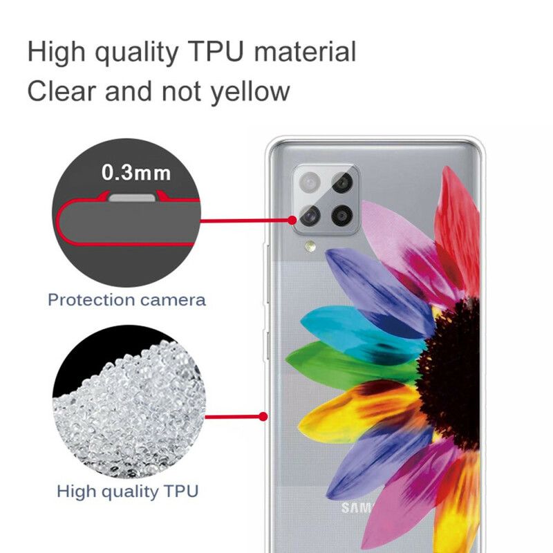 Kryt Samsung Galaxy A42 5G Farebný Kvet