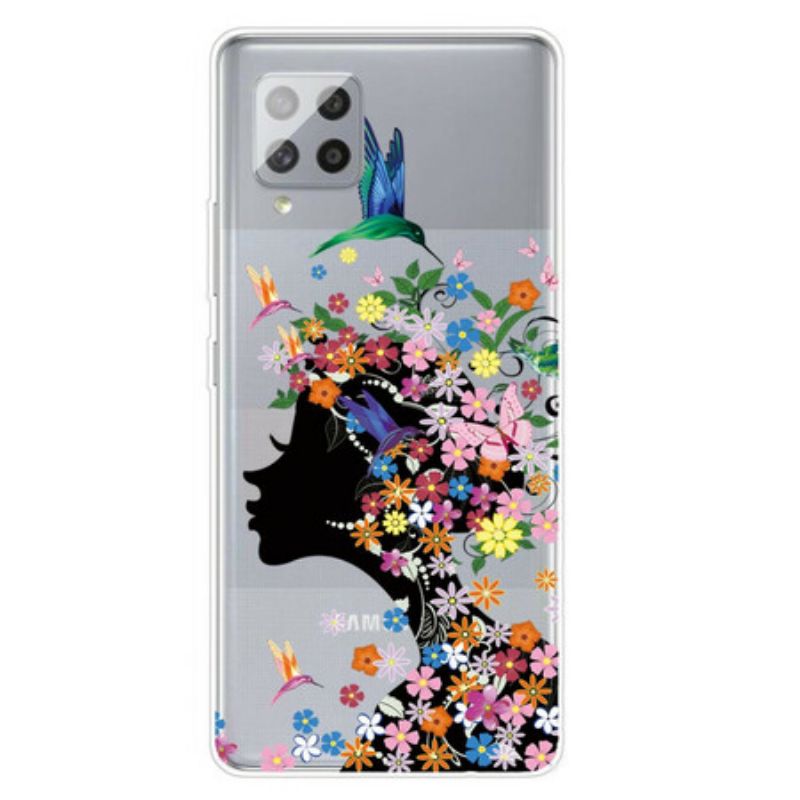 Kryt Samsung Galaxy A42 5G Krásna Kvetinová Hlava