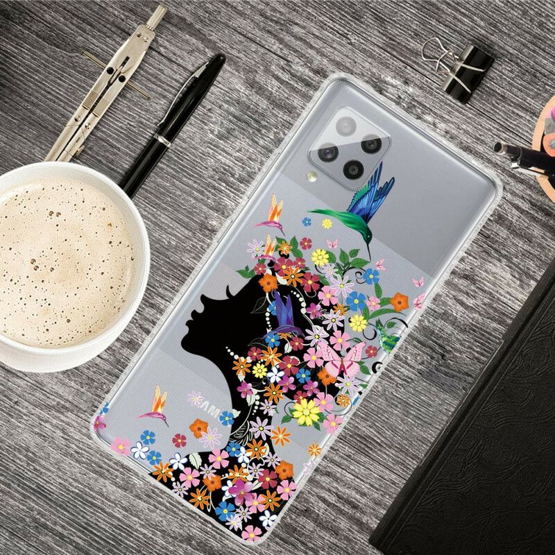 Kryt Samsung Galaxy A42 5G Krásna Kvetinová Hlava