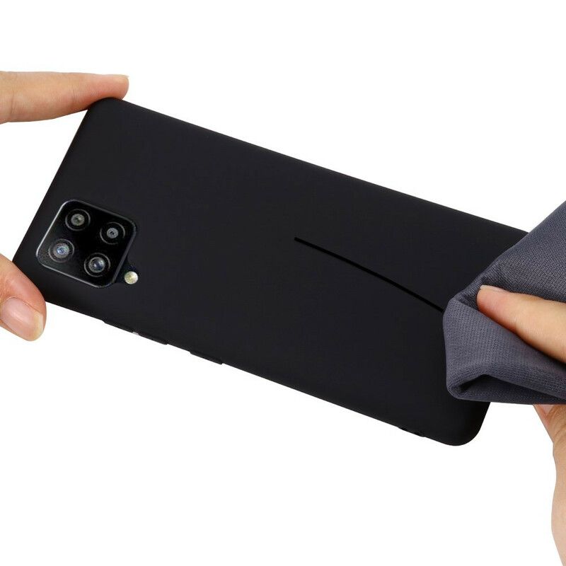 Kryt Samsung Galaxy A42 5G Tekutý Silikón So Šnúrkou