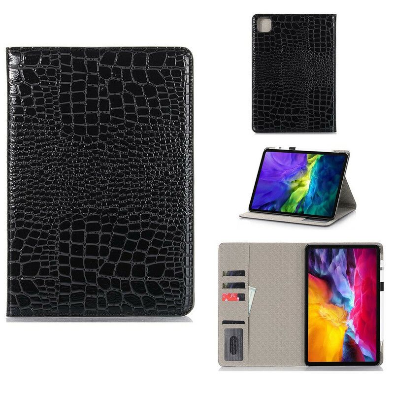Flipové Puzdro iPad Pro 11" (2020) Jednofarebná Krokodília Koža