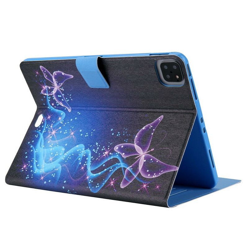 Kožené Puzdro iPad Pro 11" (2020) Vzor Série Motýľov