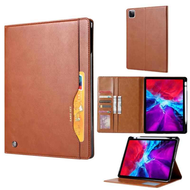 Peňaženkové Kožené Puzdro iPad Pro 11" (2020) Sada Kariet