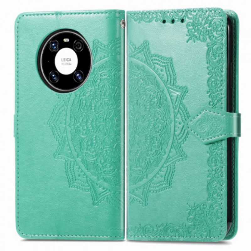 Kožené Puzdro Huawei Mate 40 Pro Mandala V Stredoveku
