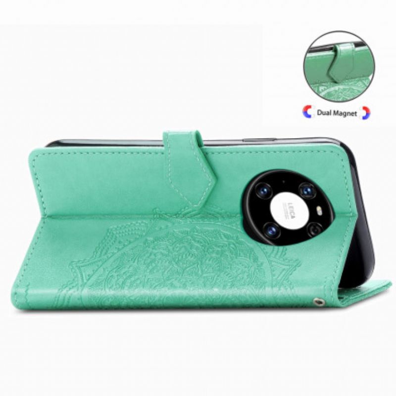 Kožené Puzdro Huawei Mate 40 Pro Mandala V Stredoveku