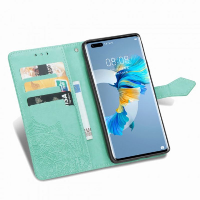 Kožené Puzdro Huawei Mate 40 Pro Mandala V Stredoveku