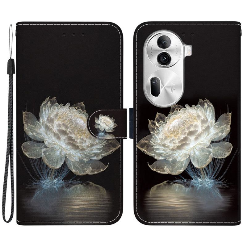 Kožené Puzdro Oppo Reno 11 Pro 5g Krištáľová Pivónia
