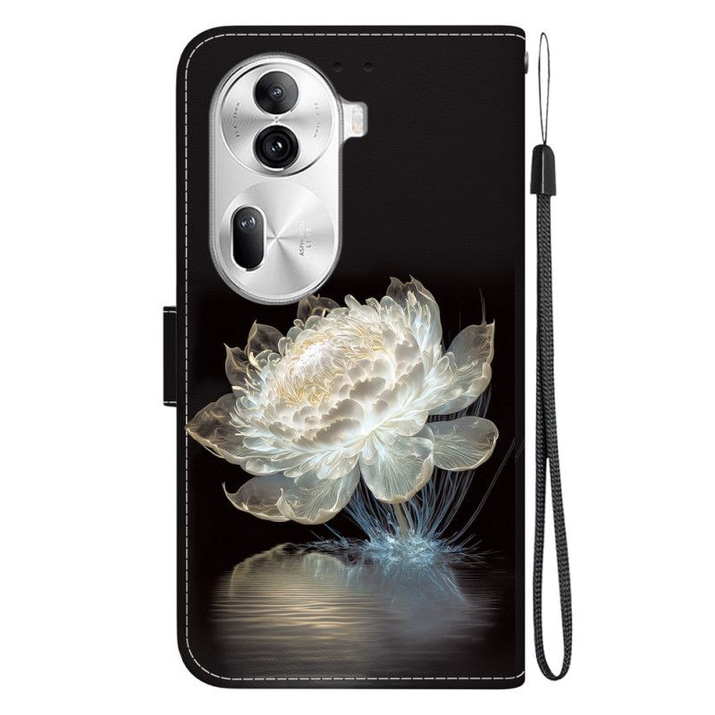 Kožené Puzdro Oppo Reno 11 Pro 5g Krištáľová Pivónia