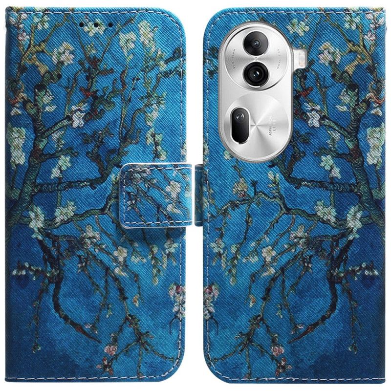 Kožené Puzdro Oppo Reno 11 Pro 5g Marhuľové Kvety