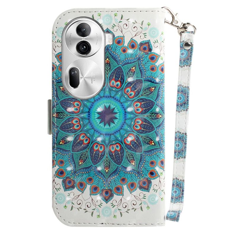 Puzdro Na Oppo Reno 11 Pro 5g Zelená Mandala S Remienkom