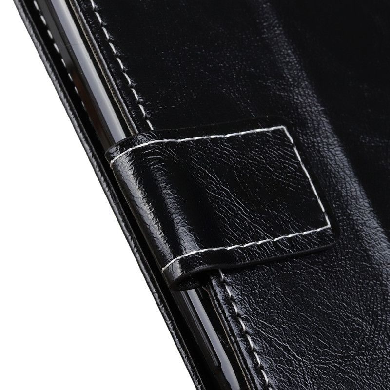 Kožené Puzdro Xiaomi 13 Pro Lakované S Viditeľnými Švami