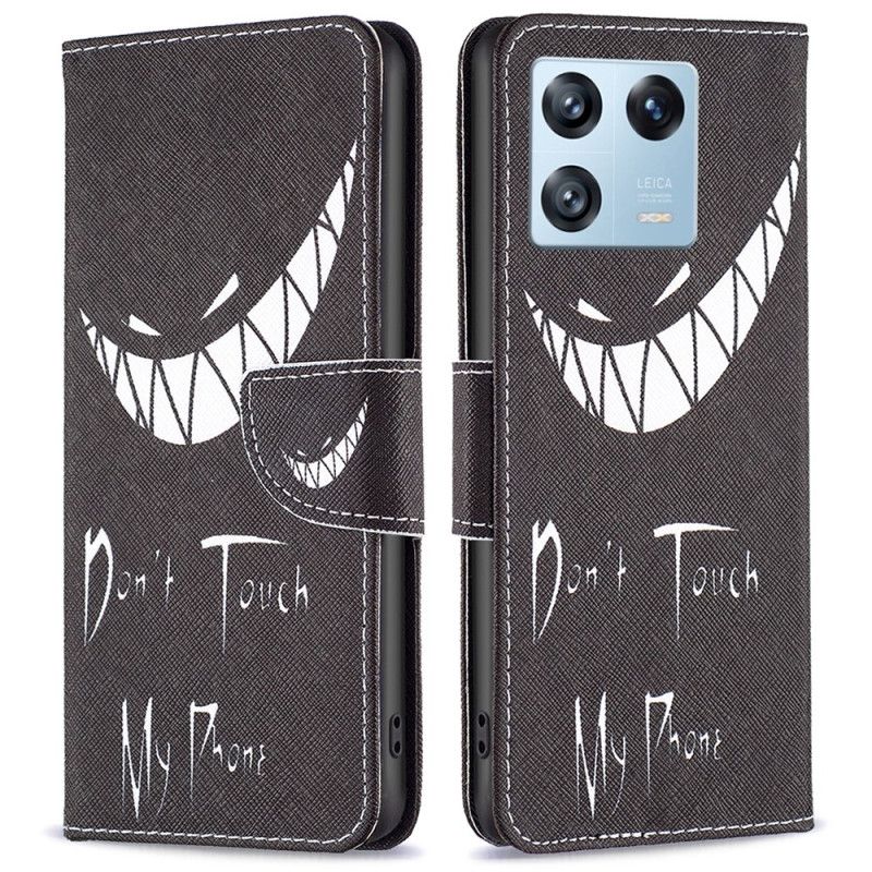 Kožené Puzdro Xiaomi 13 Pro Nedotýkajte Sa Môjho Telefónu