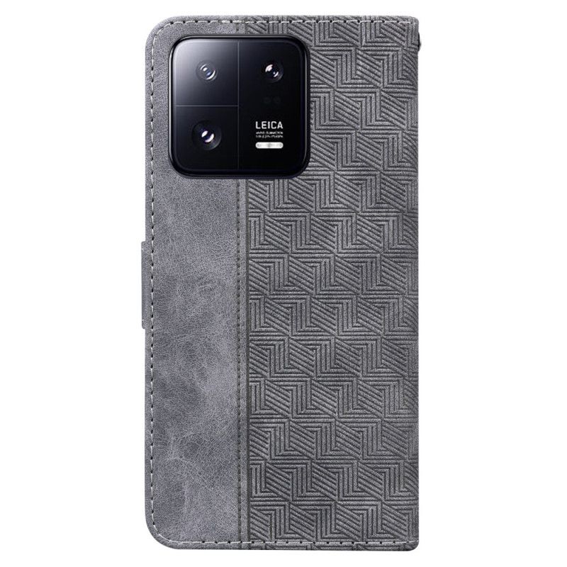 Kožené Puzdro Xiaomi 13 Pro Remienok Vzor