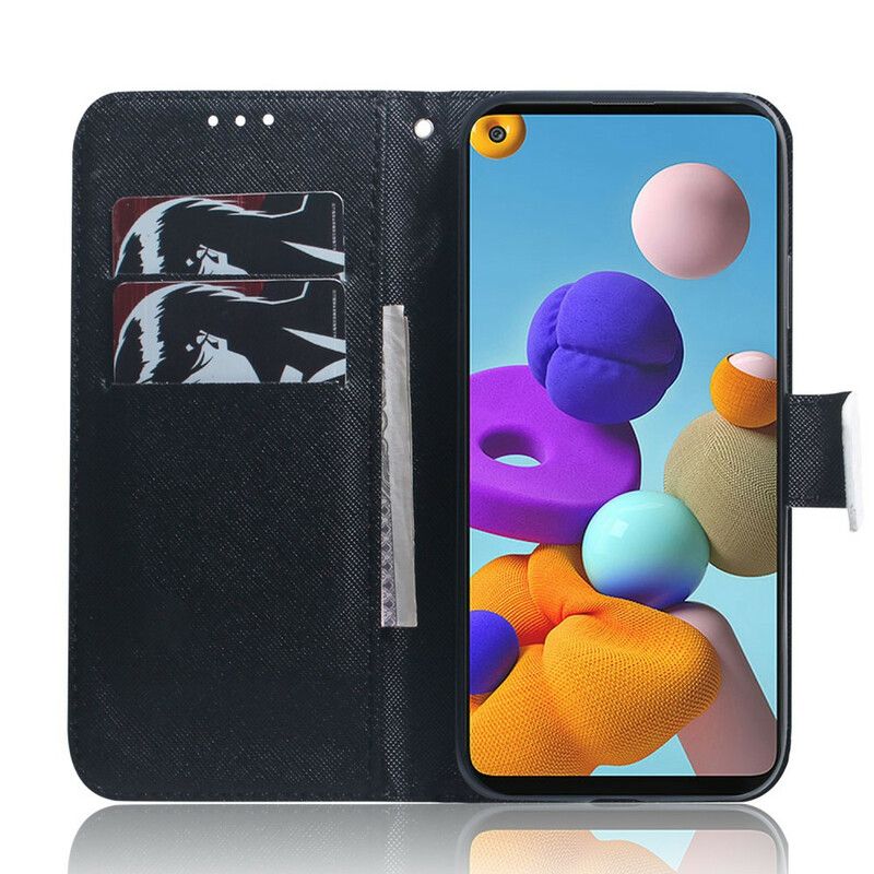 Flipové Puzdro Samsung Galaxy A21s Tvár Pandy