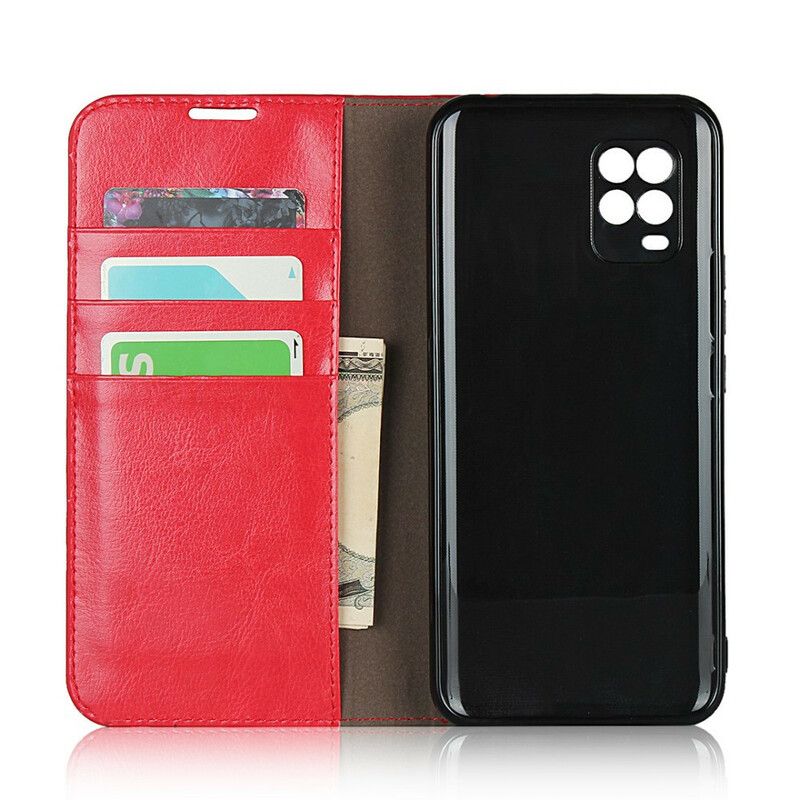 Flipové Puzdro Xiaomi Mi 10 Lite Kožené Puzdro Pravá Koža