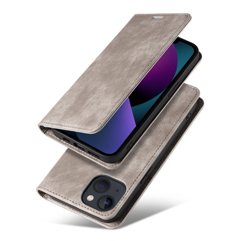 Flipové Puzdro iPhone 14 Plus Kožené Puzdro Farebná Umelá Koža