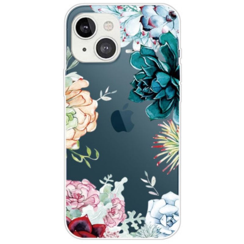 Kryt iPhone 14 Plus Akvarelové Kvety