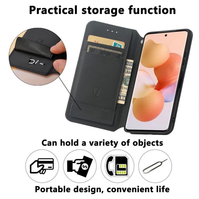 Flipové Puzdro Xiaomi 12 / 12X Kožené Puzdro Dizajn Caseneo Rfid