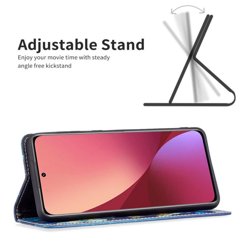 Flipové Puzdro Xiaomi 12 / 12X Kožené Puzdro Farebné Motýle
