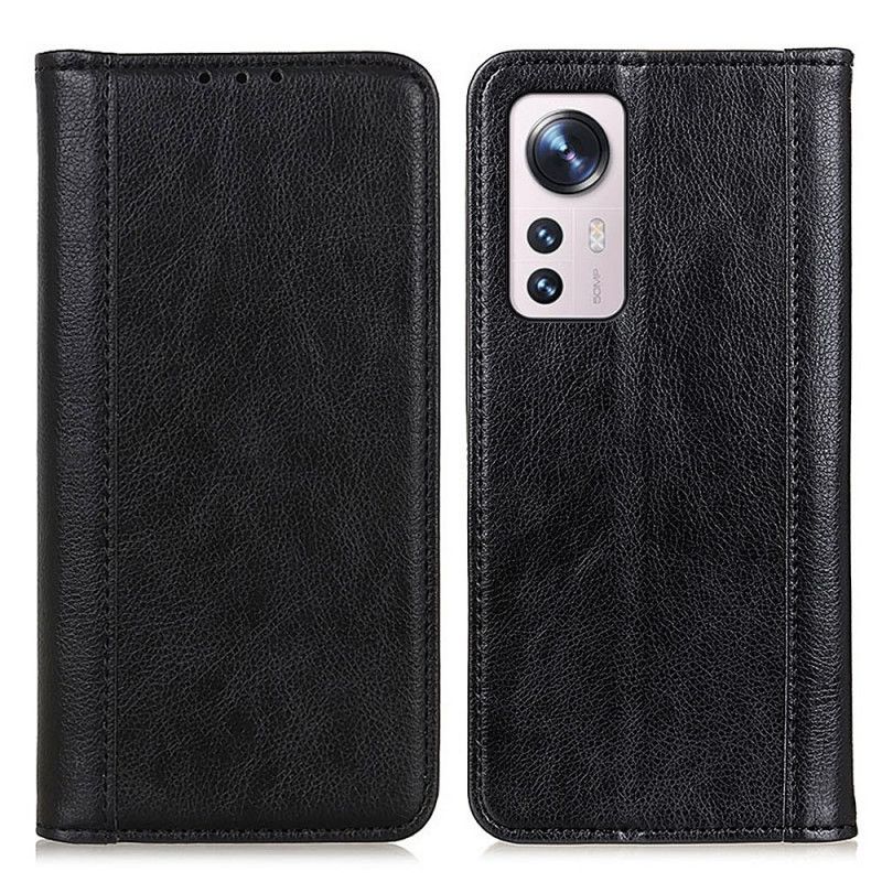 Flipové Puzdro Xiaomi 12 / 12X Kožené Puzdro Farebné Prevedenie Delená Koža