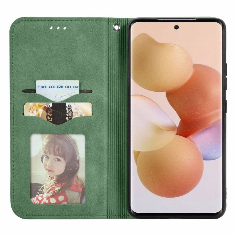 Flipové Puzdro Xiaomi 12 / 12X Kožené Puzdro Pocit Pokožky