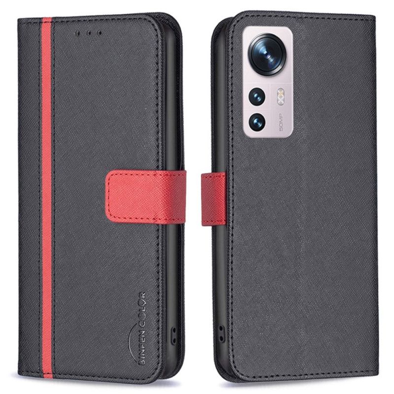 Kožené Puzdro Xiaomi 12 / 12X Dvojfarebná Binfen Color