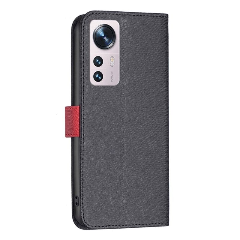 Kožené Puzdro Xiaomi 12 / 12X Dvojfarebná Binfen Color