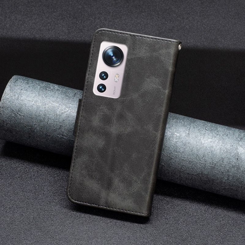 Kožené Puzdro Xiaomi 12 / 12X Flipové Puzdro Hladká Šikmá Klapka
