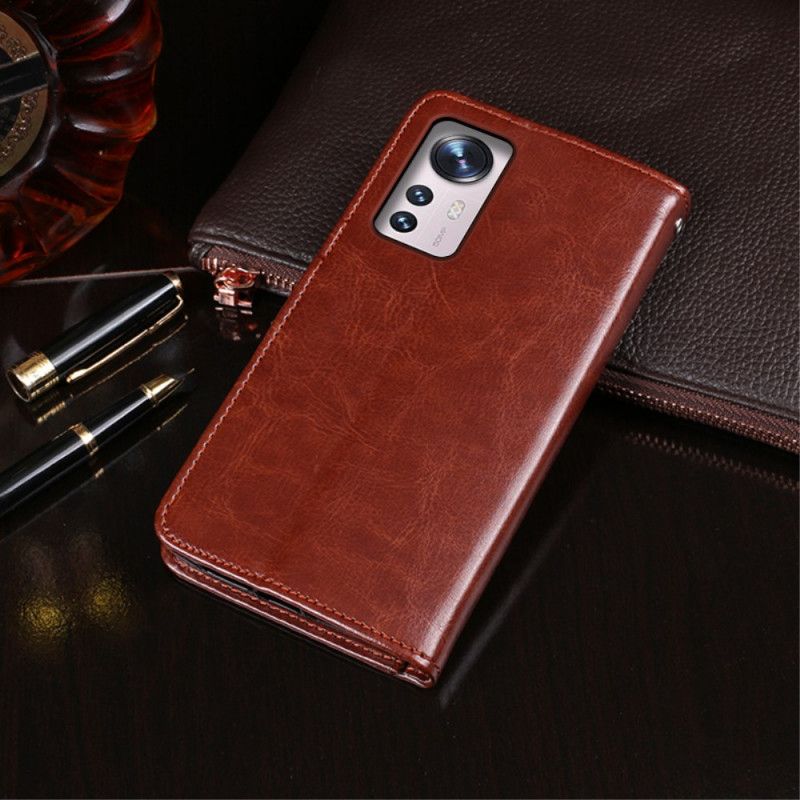 Kožené Puzdro Xiaomi 12 / 12X Imitácia Kože Idewei