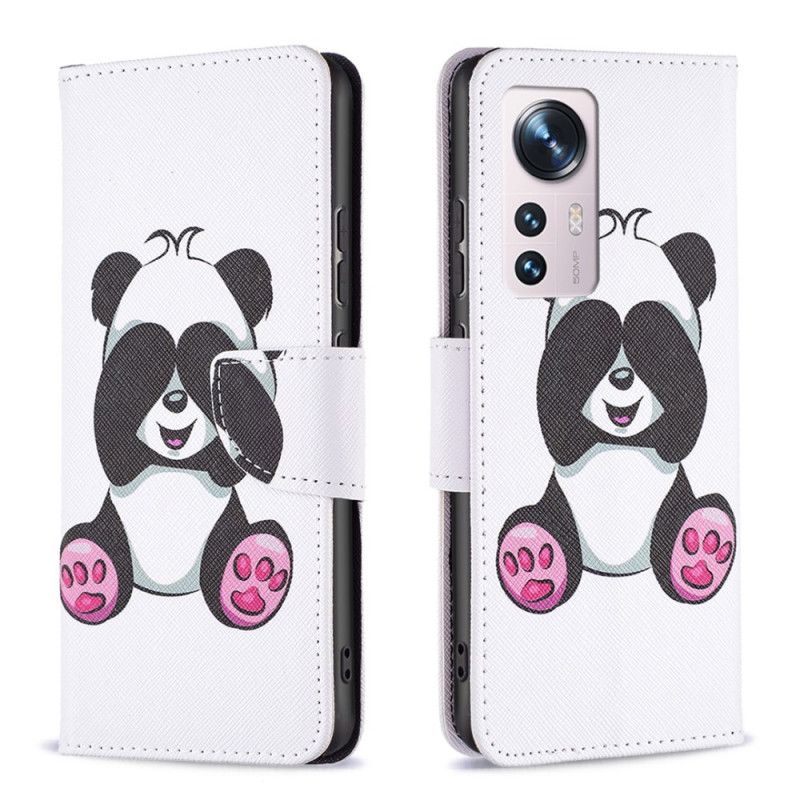 Kožené Puzdro Xiaomi 12 / 12X Panda Zábava
