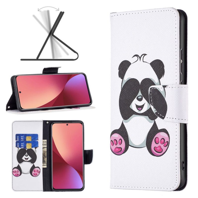 Kožené Puzdro Xiaomi 12 / 12X Panda Zábava