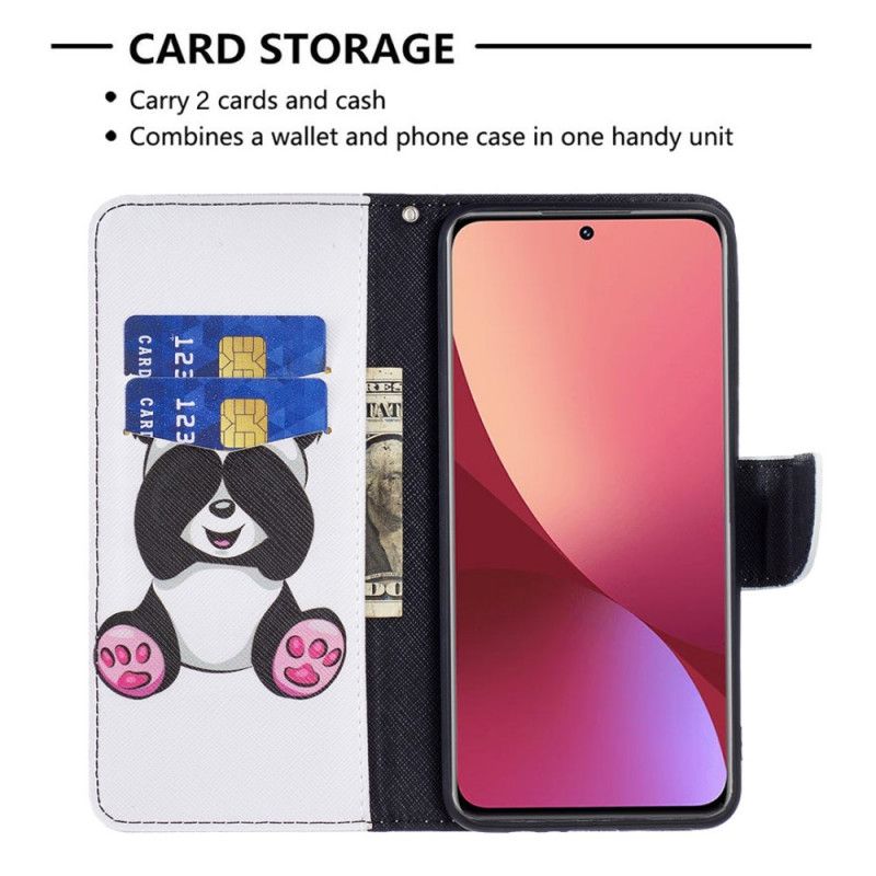 Kožené Puzdro Xiaomi 12 / 12X Panda Zábava