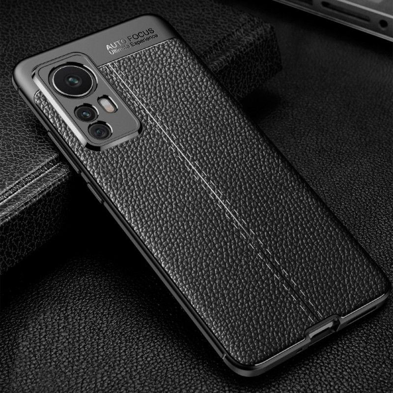 Kryt Xiaomi 12 / 12X Efekt Dvojitej Kože Litchi