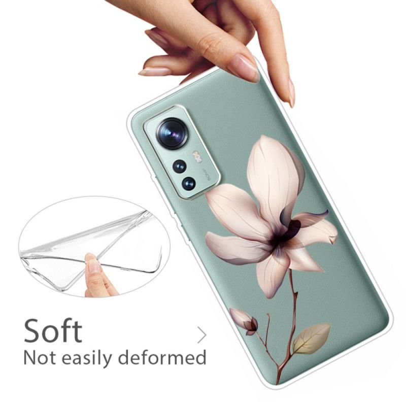 Kryt Xiaomi 12 / 12X Transparentný Jeden Kvet