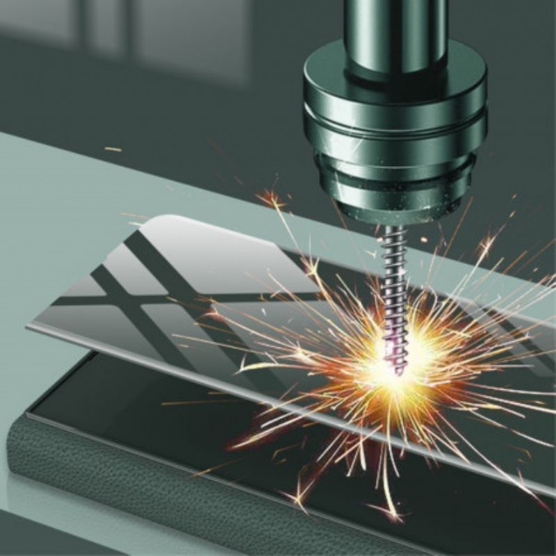Flipové Puzdro Samsung Galaxy Z Fold 3 5G Kožené Puzdro Gkk Karbónové Tvrdené Sklo