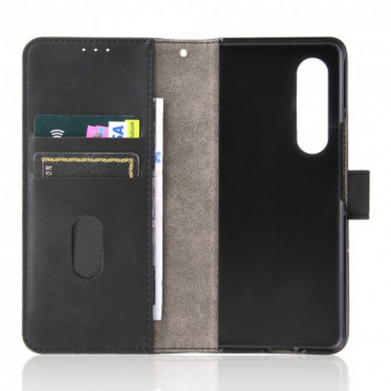 Kožené Puzdro Samsung Galaxy Z Fold 3 5G Dotyk Pokožky