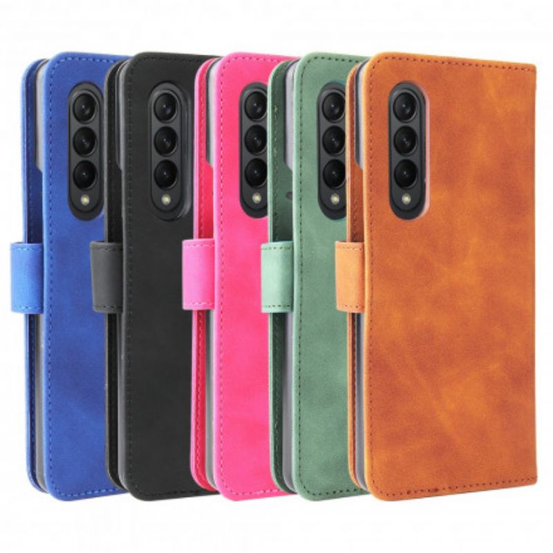 Kožené Puzdro Samsung Galaxy Z Fold 3 5G Dotyk Pokožky