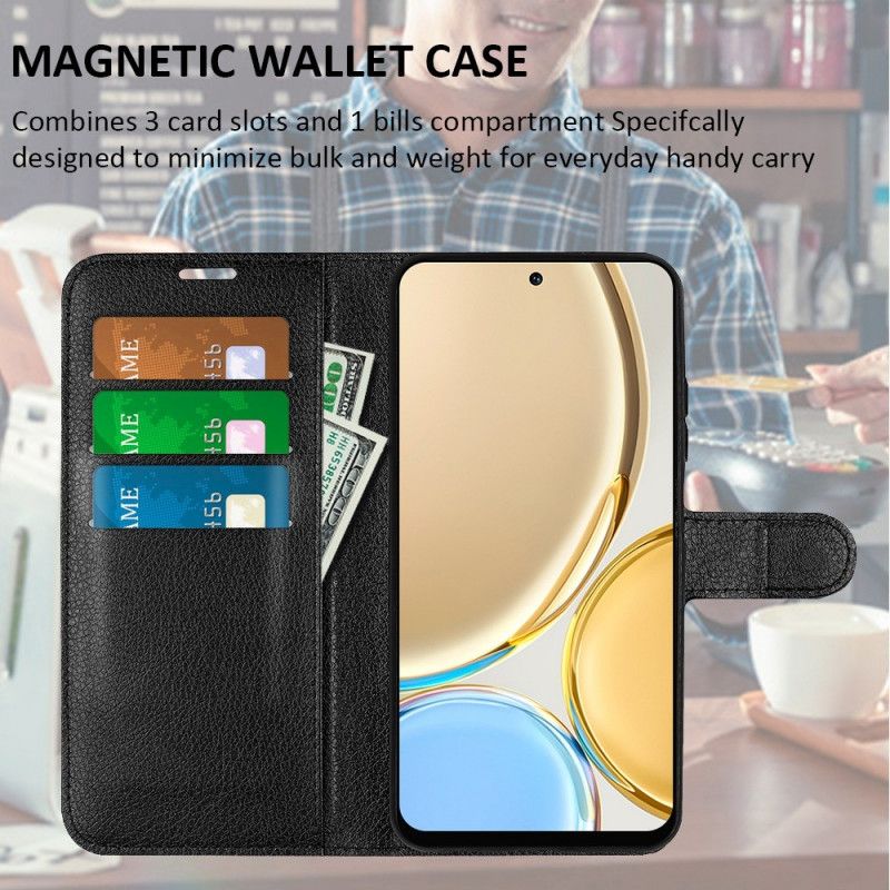 Flipové Puzdro Honor Magic 4 Lite 5G Klasický Kožený Štýl