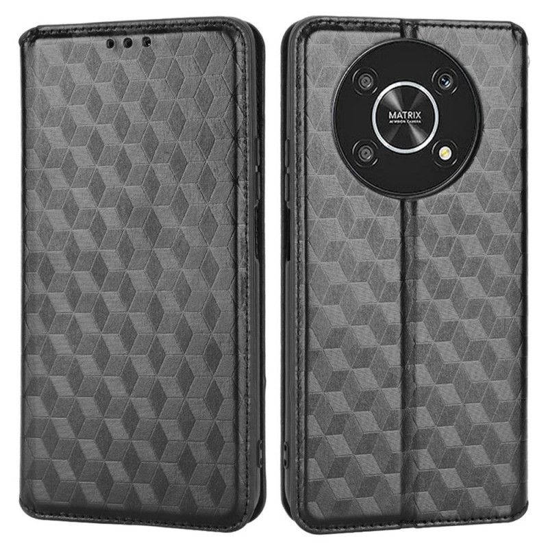Flipové Puzdro Honor Magic 4 Lite 5G Kožené Puzdro 3d Textúra S Efektom Kože