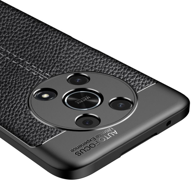 Kryt Honor Magic 4 Lite 5G Efekt Dvojitej Kože Litchi